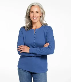 Best L.L.Bean "Women's Waffle-Knit Henley"