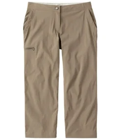 Hot L.L.Bean "Women's Water-Repellent Comfort Trail Pants, Mid-Rise Straight-Leg Crop"