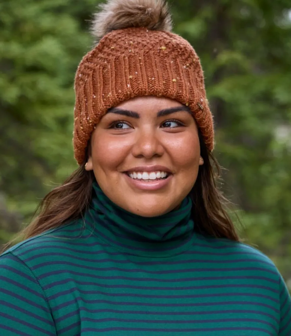 Hot L.L.Bean "Women's Wicked Cozy Knit Pom Hat"