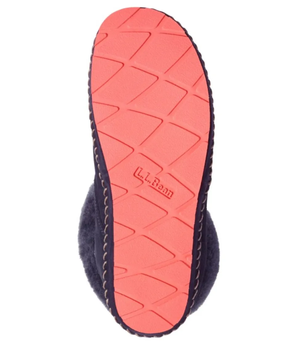 Outlet L.L.Bean "Women's Wicked Good Slippers, Squam Lake Booties" Brown