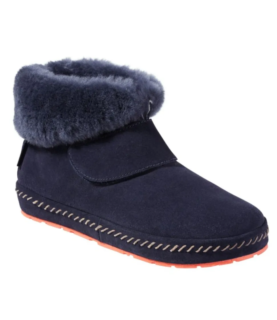 Outlet L.L.Bean "Women's Wicked Good Slippers, Squam Lake Booties" Brown