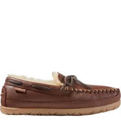 Hot L.L.Bean "Women's Wicked Good Slippers, Moosehide Camp Moccasin" Brown