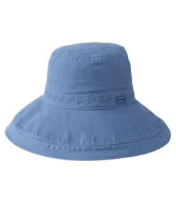 Sale L.L.Bean "Women's Wide Brim Bucket Hat" RusticBlue