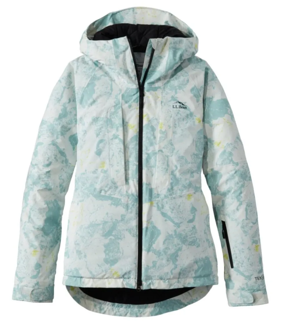 Online L.L.Bean "Women's Wildcat Waterproof Ski Jacket, Print" SeaSaltCamo