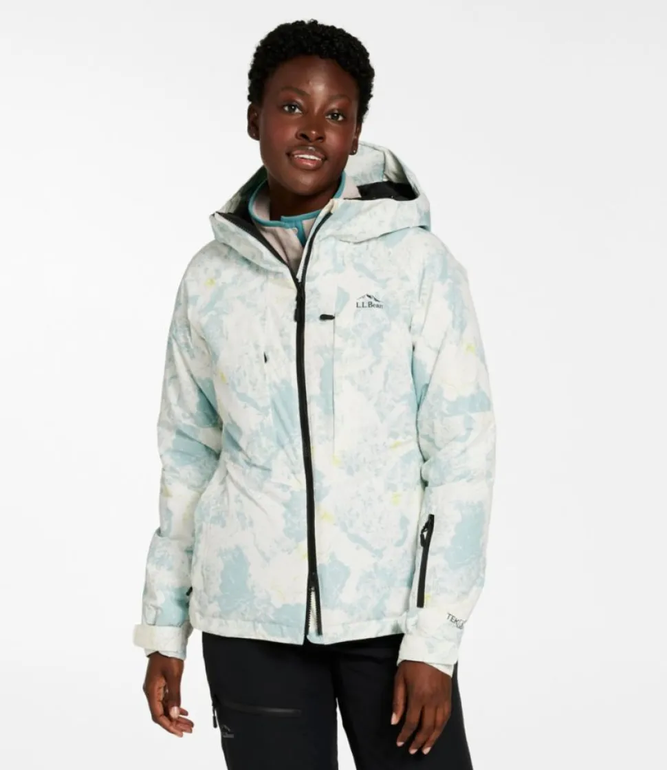 Online L.L.Bean "Women's Wildcat Waterproof Ski Jacket, Print" SeaSaltCamo