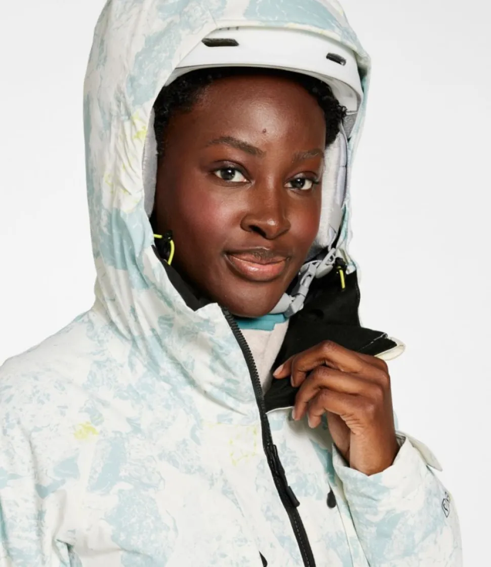 Online L.L.Bean "Women's Wildcat Waterproof Ski Jacket, Print" SeaSaltCamo