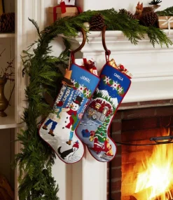 Outlet L.L.Bean "Wooden Stocking Hangers, Set of Two"